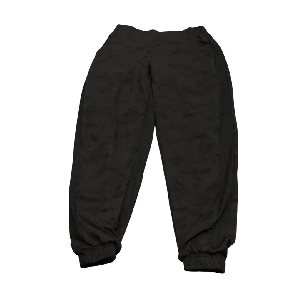 Athleta Brooklyn Lined Camo Jogger Womens 6 Black Lined Pants 288086